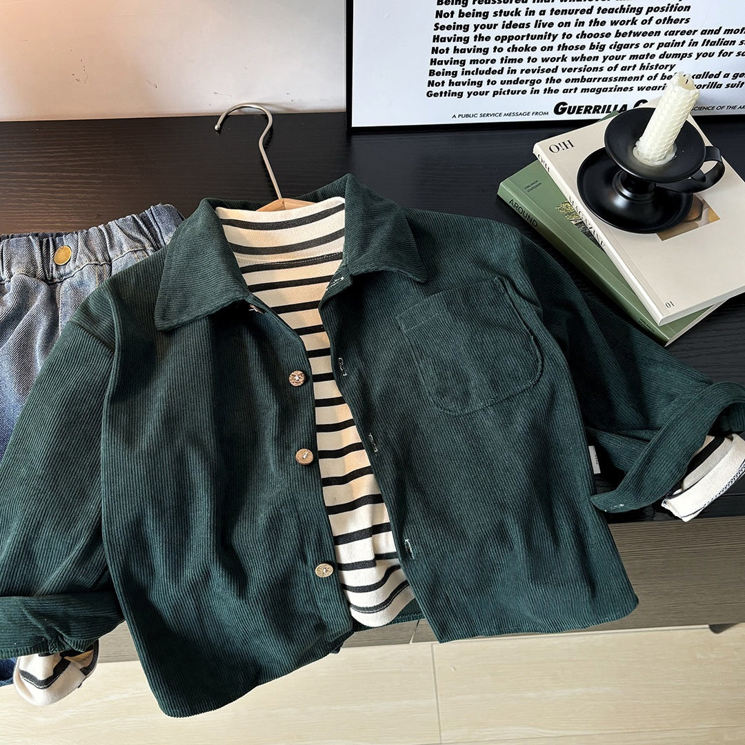 Robe de chemise pour enfants et vêtements de dessus