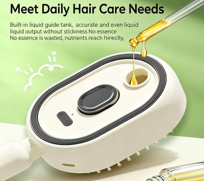 Brosse pour cheveux de massage à spray électrique