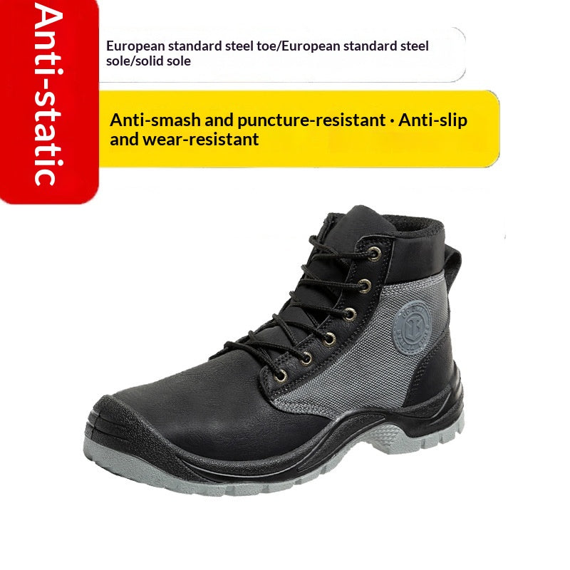 Bottes de sécurité statiques pour hommes - Anti-peinture et protection contre les impacts