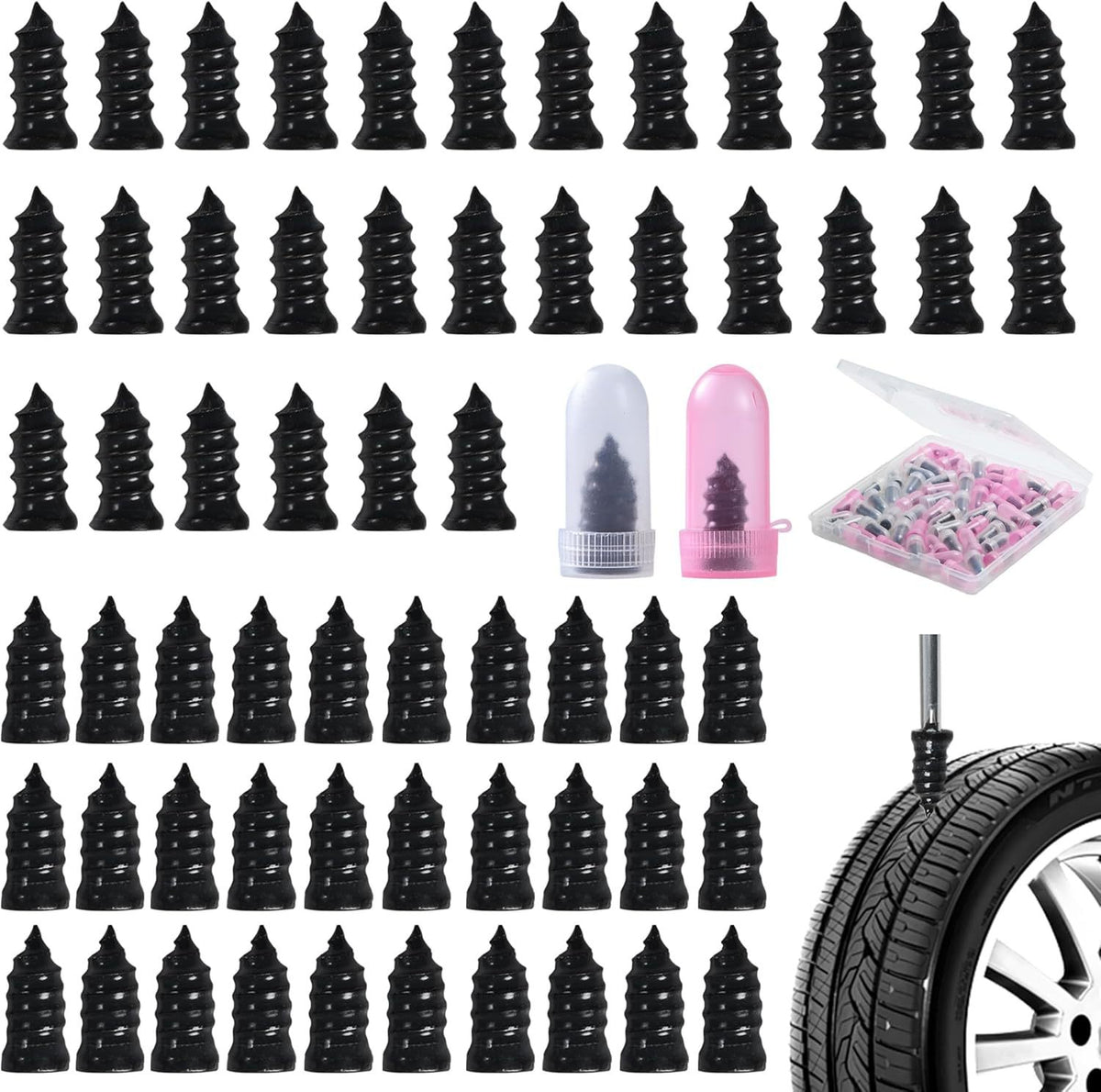 Colle Plugs Outdoor Bicycle and Car Tire Outil de réparation