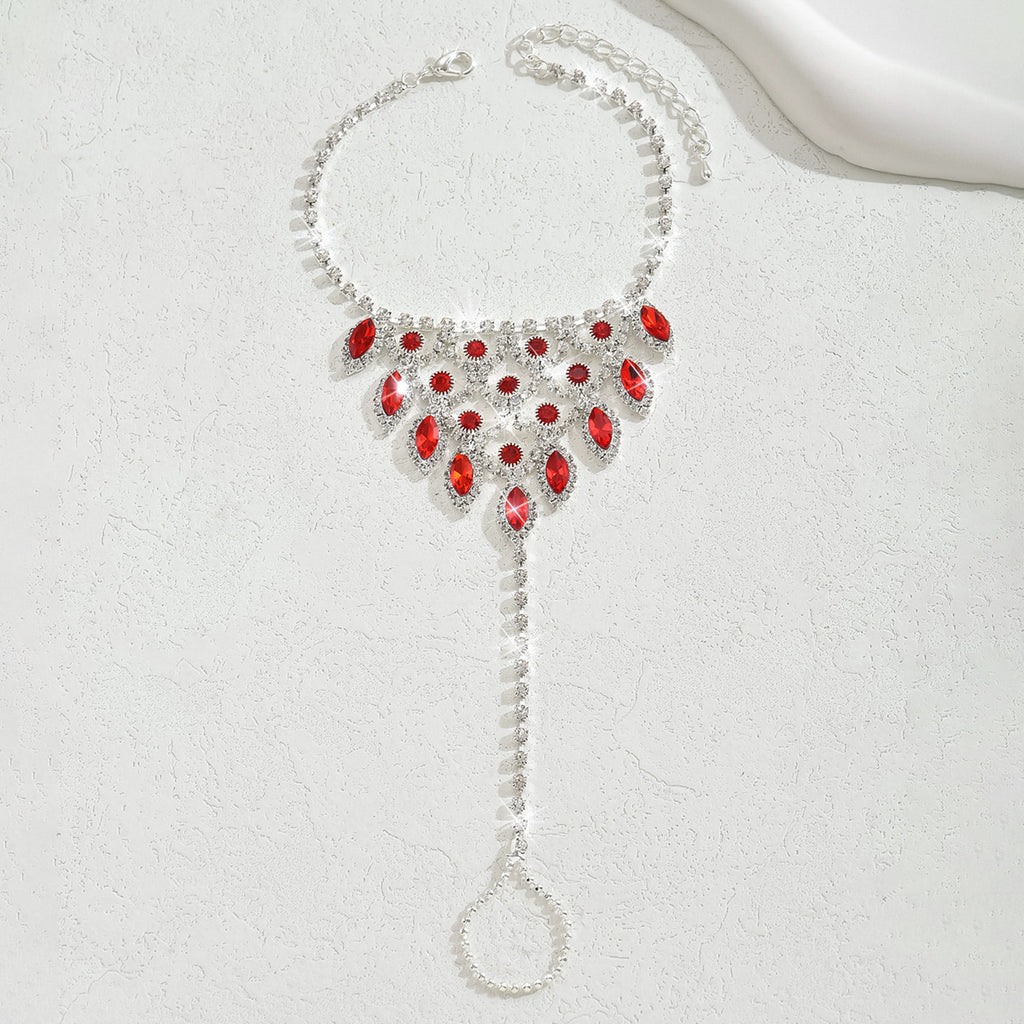 Sweet Bohemian Style Zircon goutte d'eau Anklet