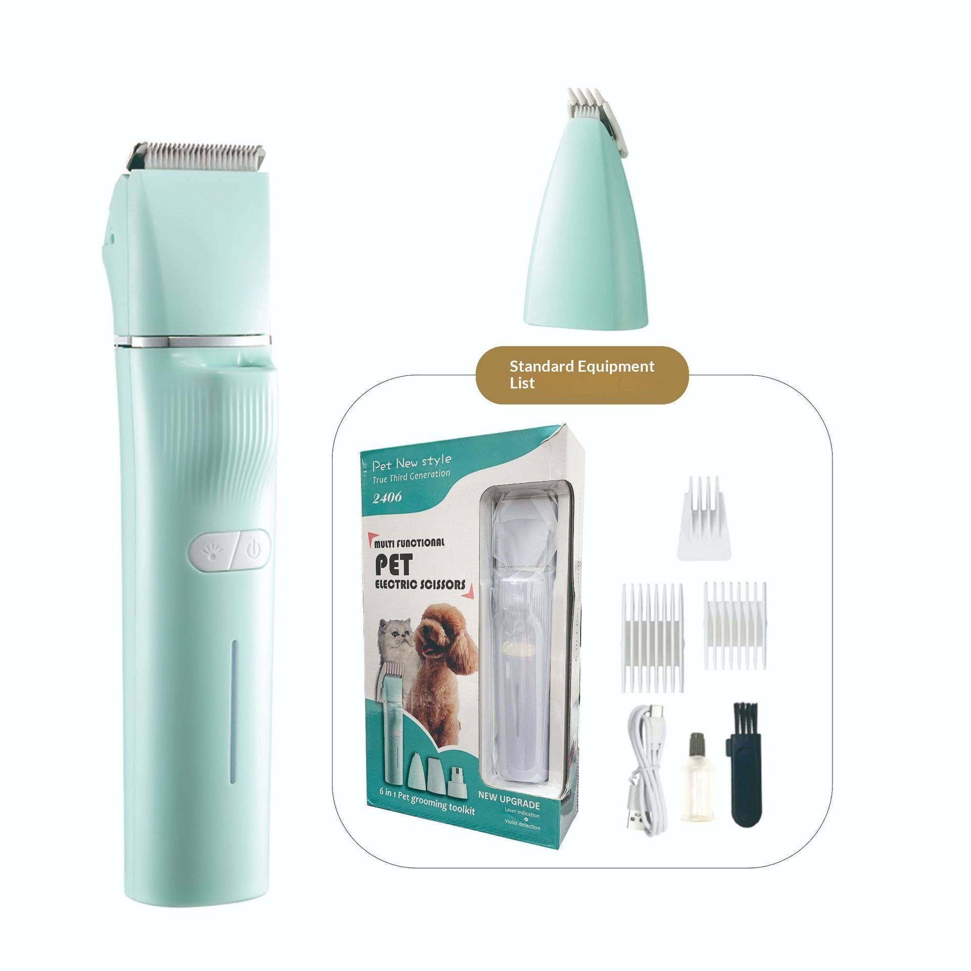 Clipper électrique pour animaux de compagnie de haute puissance & Trimeur de grooming Cat.