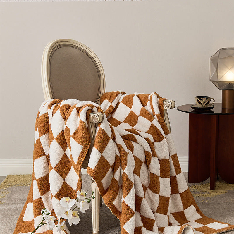 Couverture en Plaid de demi-velvet de style nordique