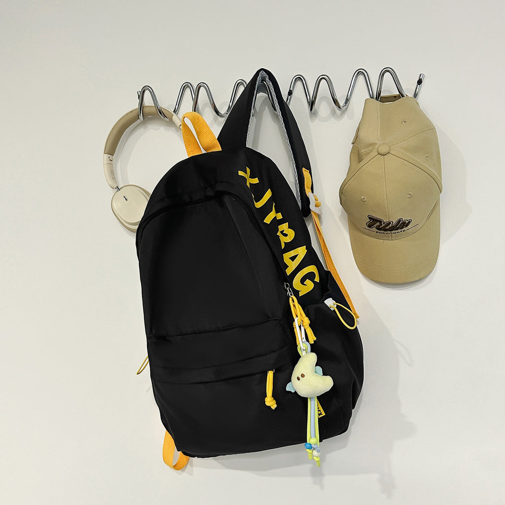 Sac à dos polyvalent occasionnel avec impression de lettre