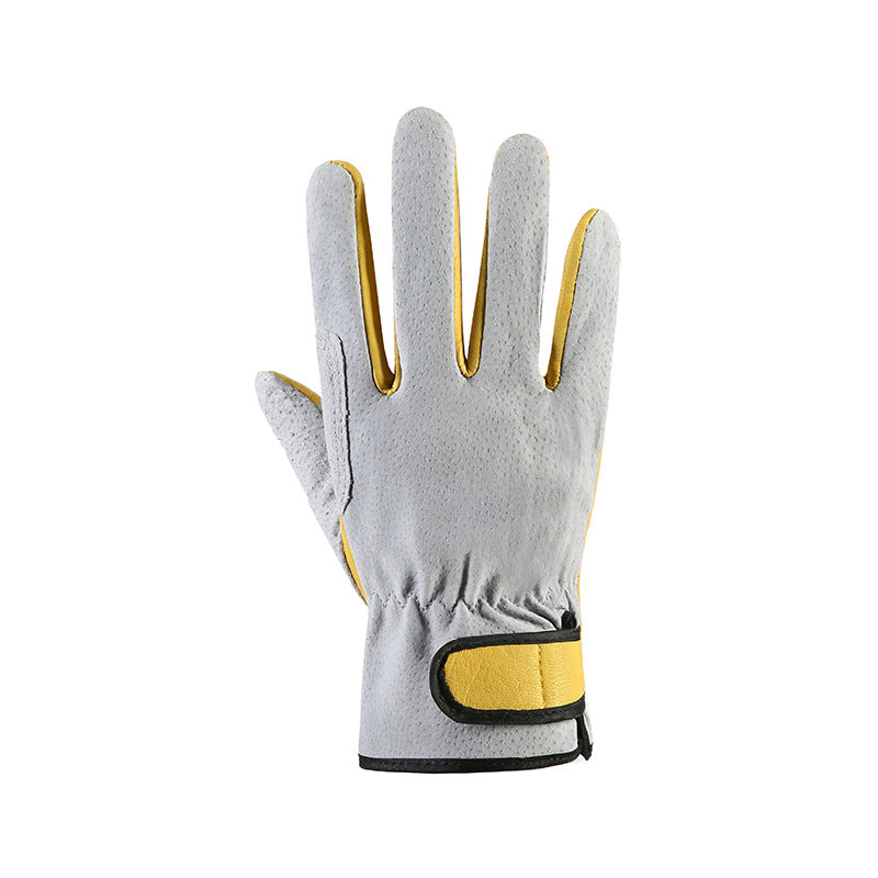 Gants de soudure Arc-Selder Soudage de travail court Protection du travail Gants en cuir