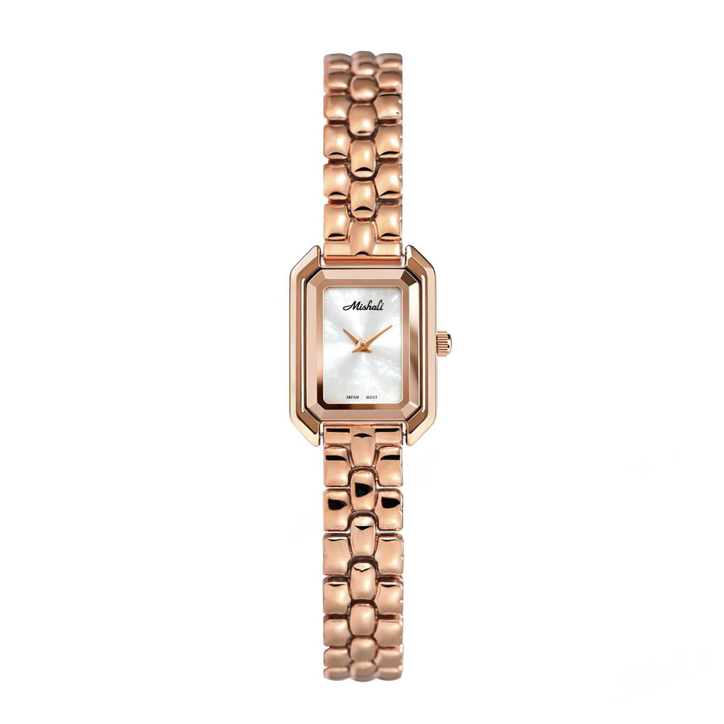 Montre carrée cnspirée avec une bande en acier
