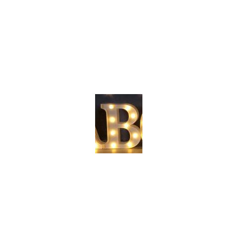 Lumineux LED Letter Number Night Light Anglais Alphabet Number Batterie Lampe Romantique Weddi