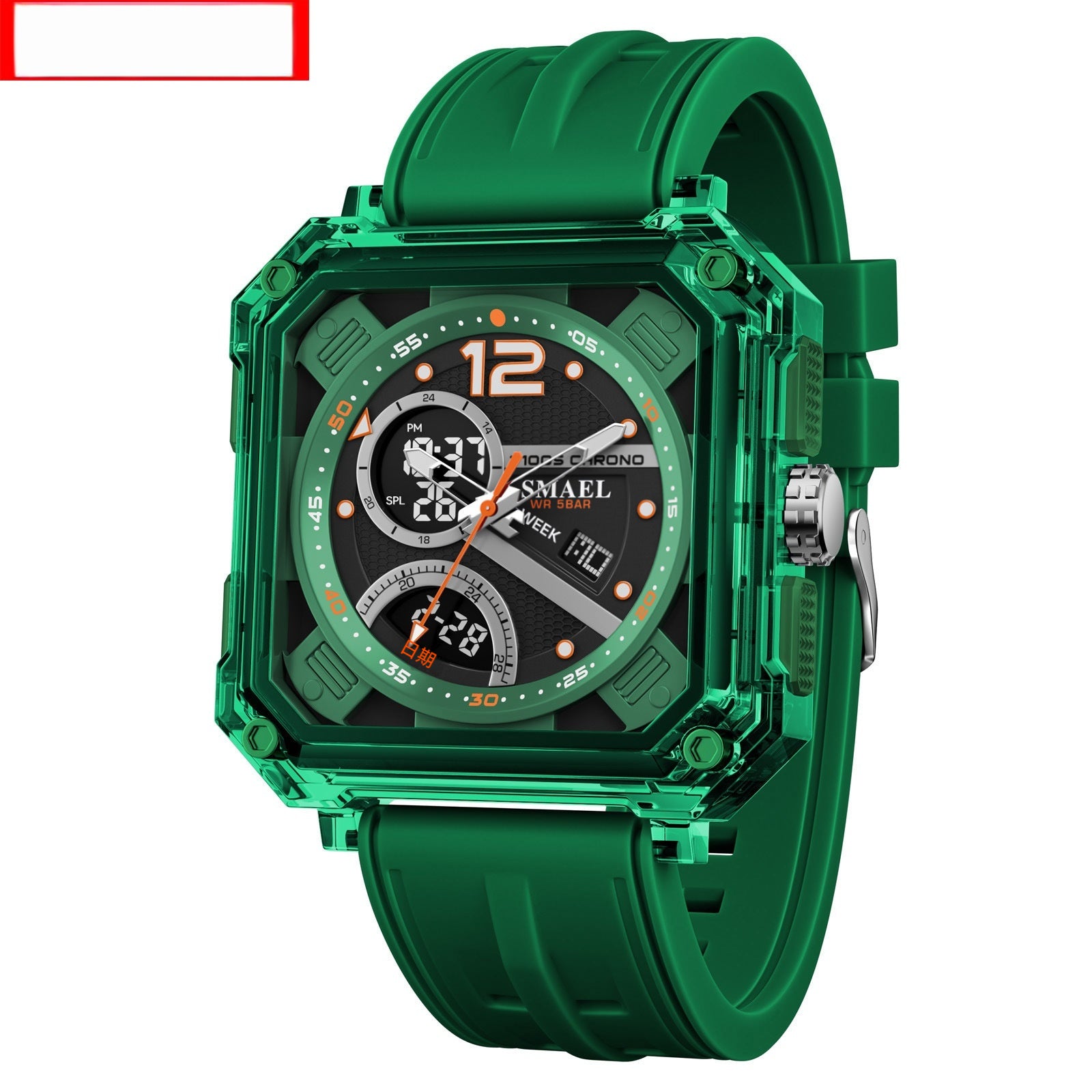 Montre électronique tendance homme mode avec chronométrage précis et conception fonctionnelle