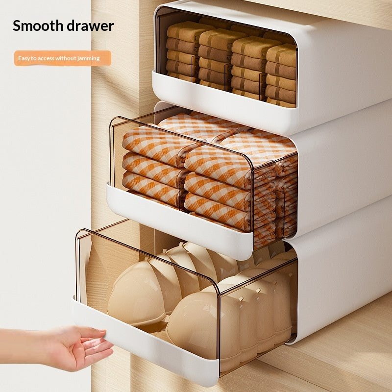 Boîte de rangement pour sous-vêtements ménagers de style tiroir