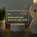 LED Light Note Board Usb bureau nuit lumière lumineuse à la main