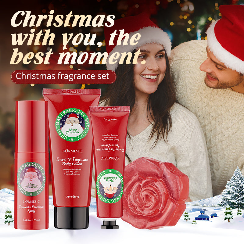 Ensemble de parfums de Noël KORMESIC pour le commerce extérieur 50ml-100g-50g-30g