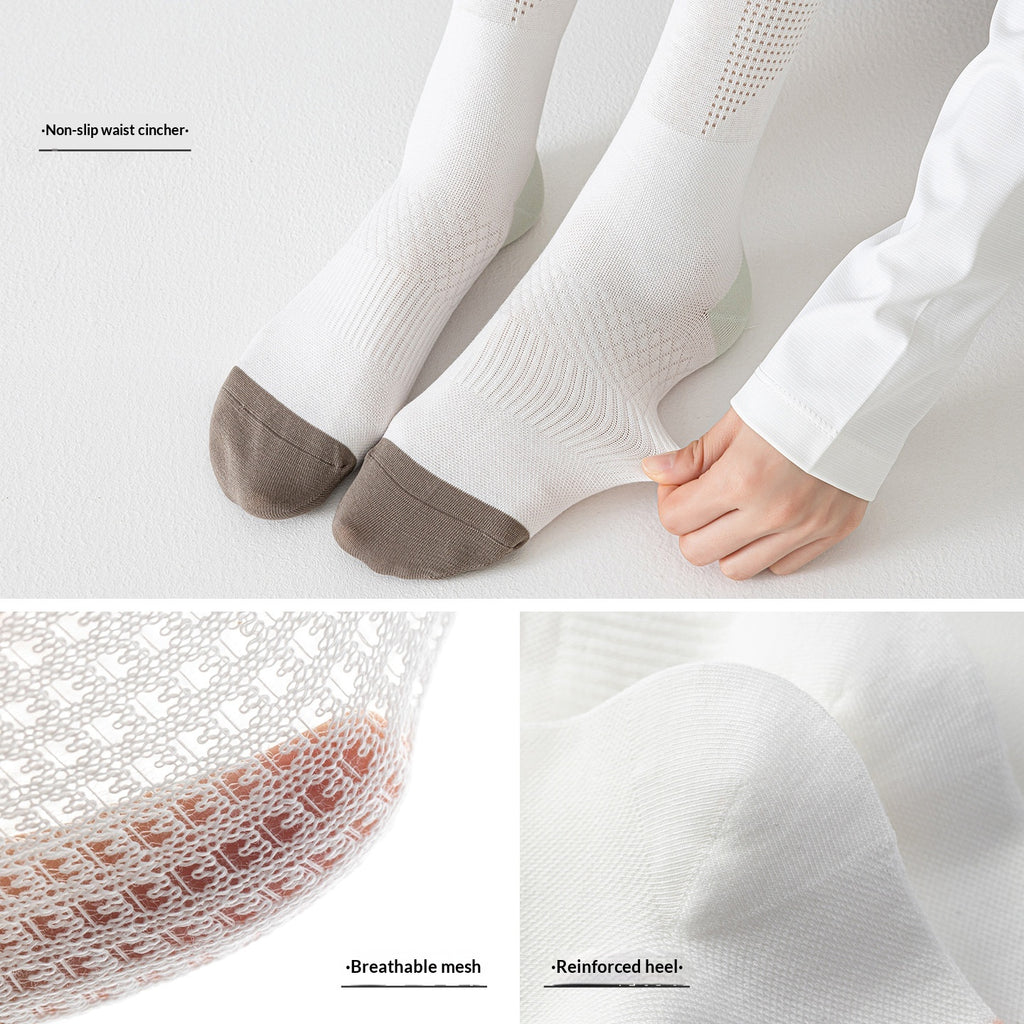 Chaussettes sport ultra minces légèrement compressives