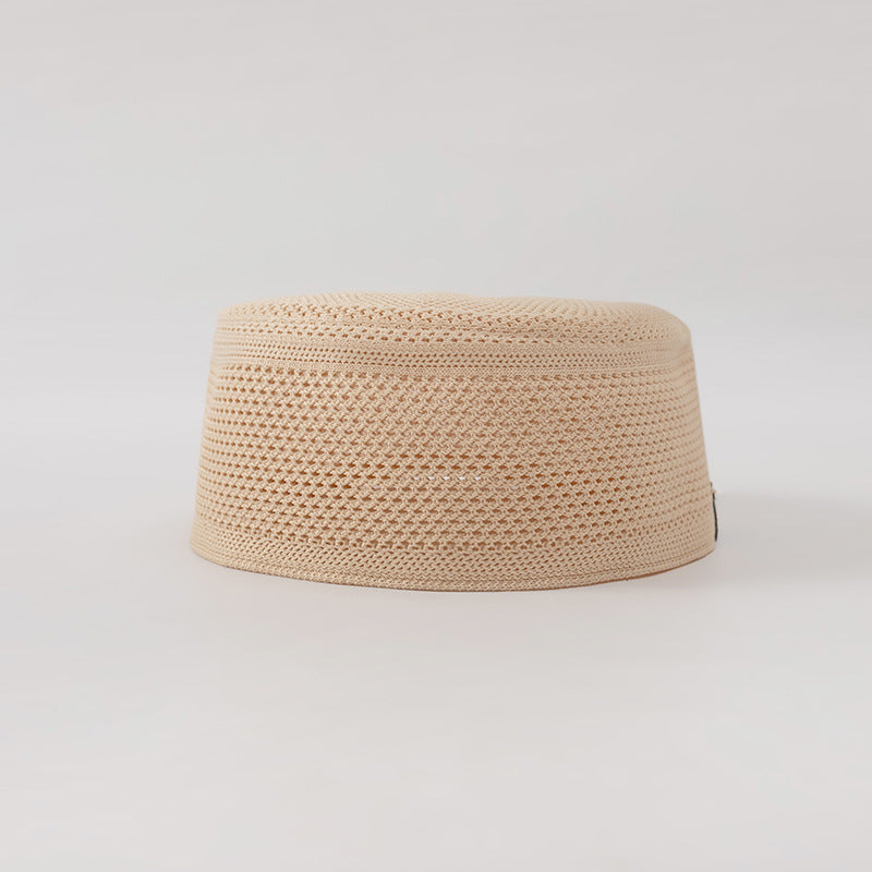 Chapeau ethnique musulman Cap culte Respirant Plat Chapeau de cérémonie
