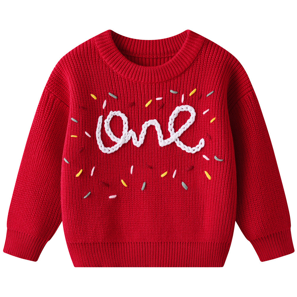 Filles Chandail Enfants Chandail avec broderie