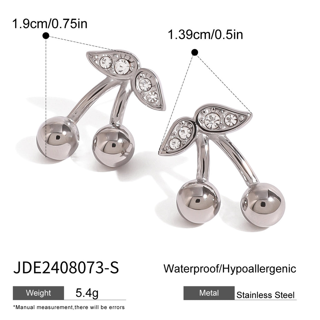 Collier en acier inoxydable Boucles d'oreilles mignons Ornement Femmes