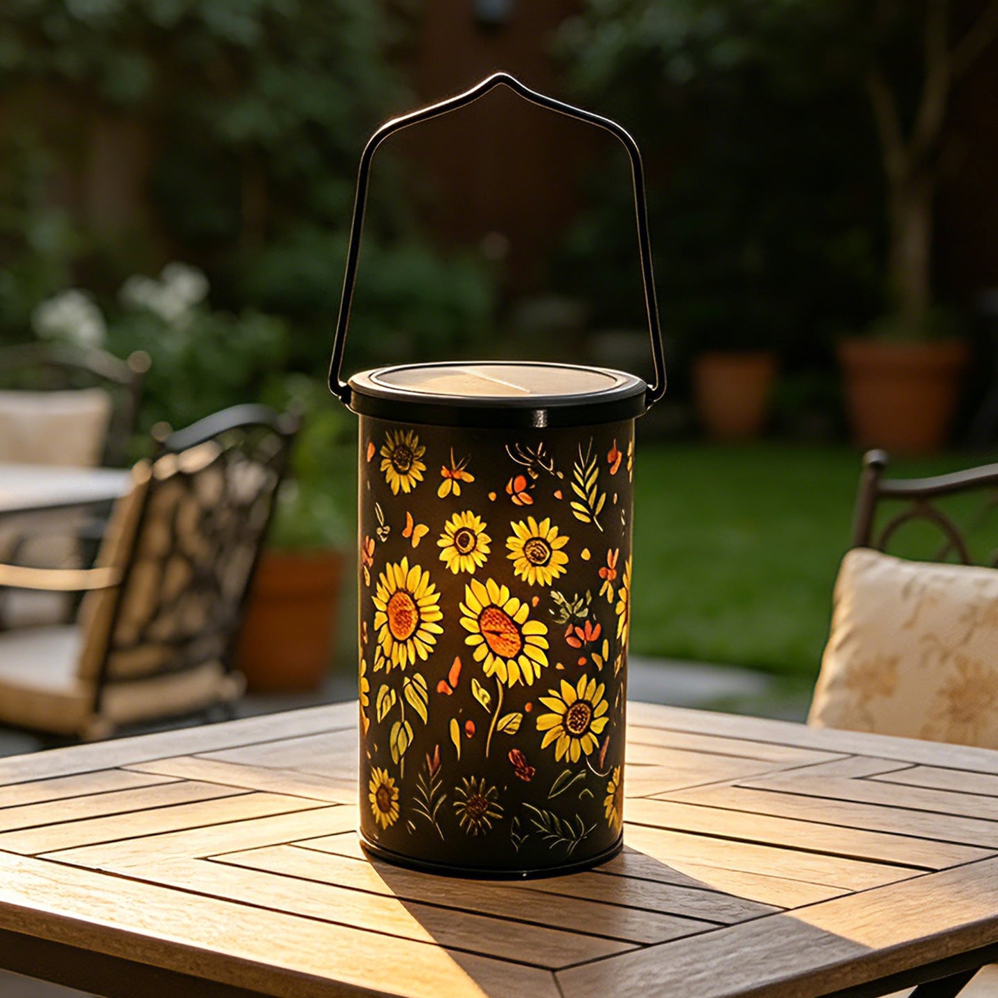 Lampe de cour à énergie solaire pour jardin extérieur