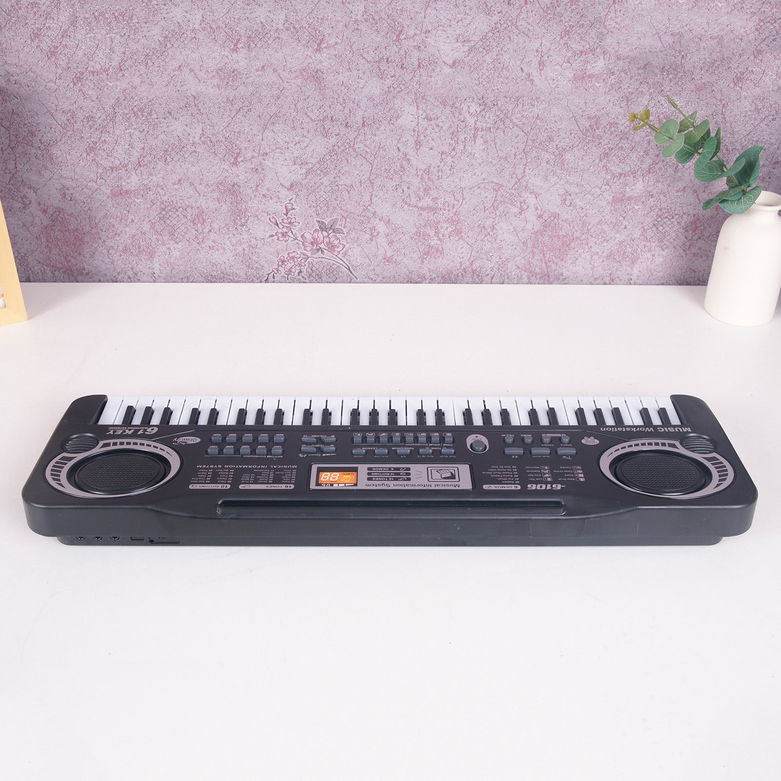61 Clés Musique numérique noire Clavier électronique Piano électrique Enfants Instrument de musique