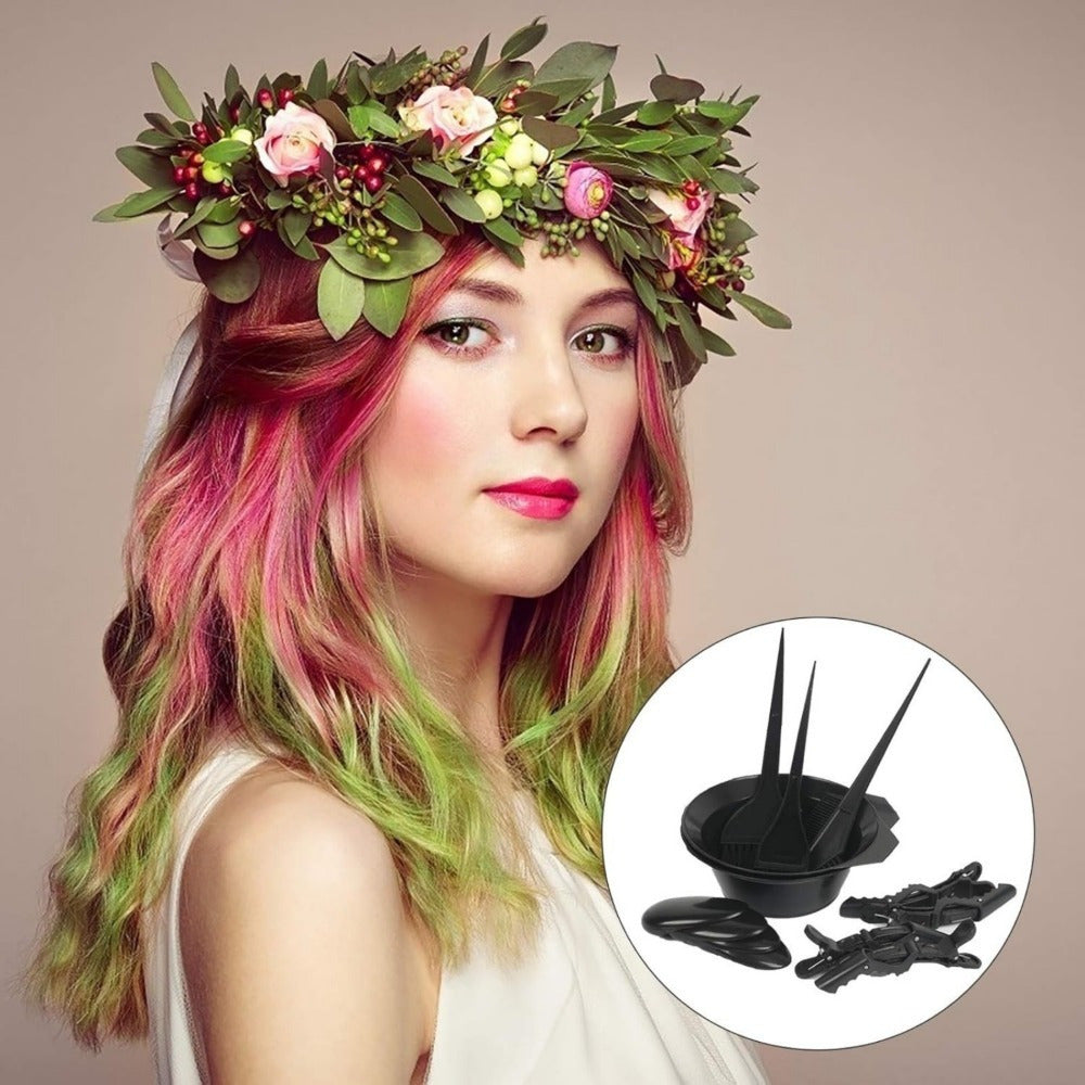 Kit de teinture des cheveux avec bouchon en surbrillance pour usage domestique — Kit de fournitures partielles