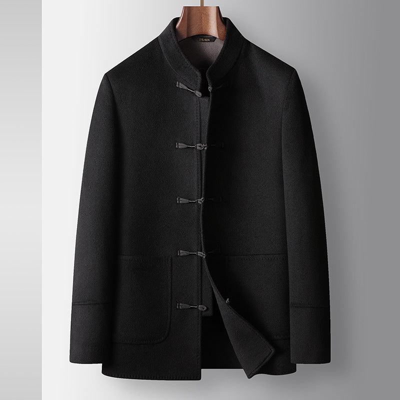 Veste chaude en laine pour hommes en manteau de laine chinois