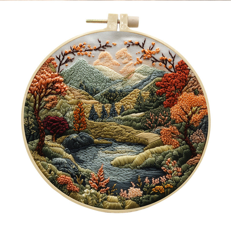 Broderie Diy Cloth Art Matériau Kit