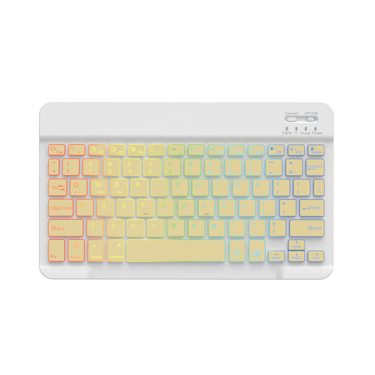 10-inch Backlit Bluetooth Keyboard Tablet Colorful Light