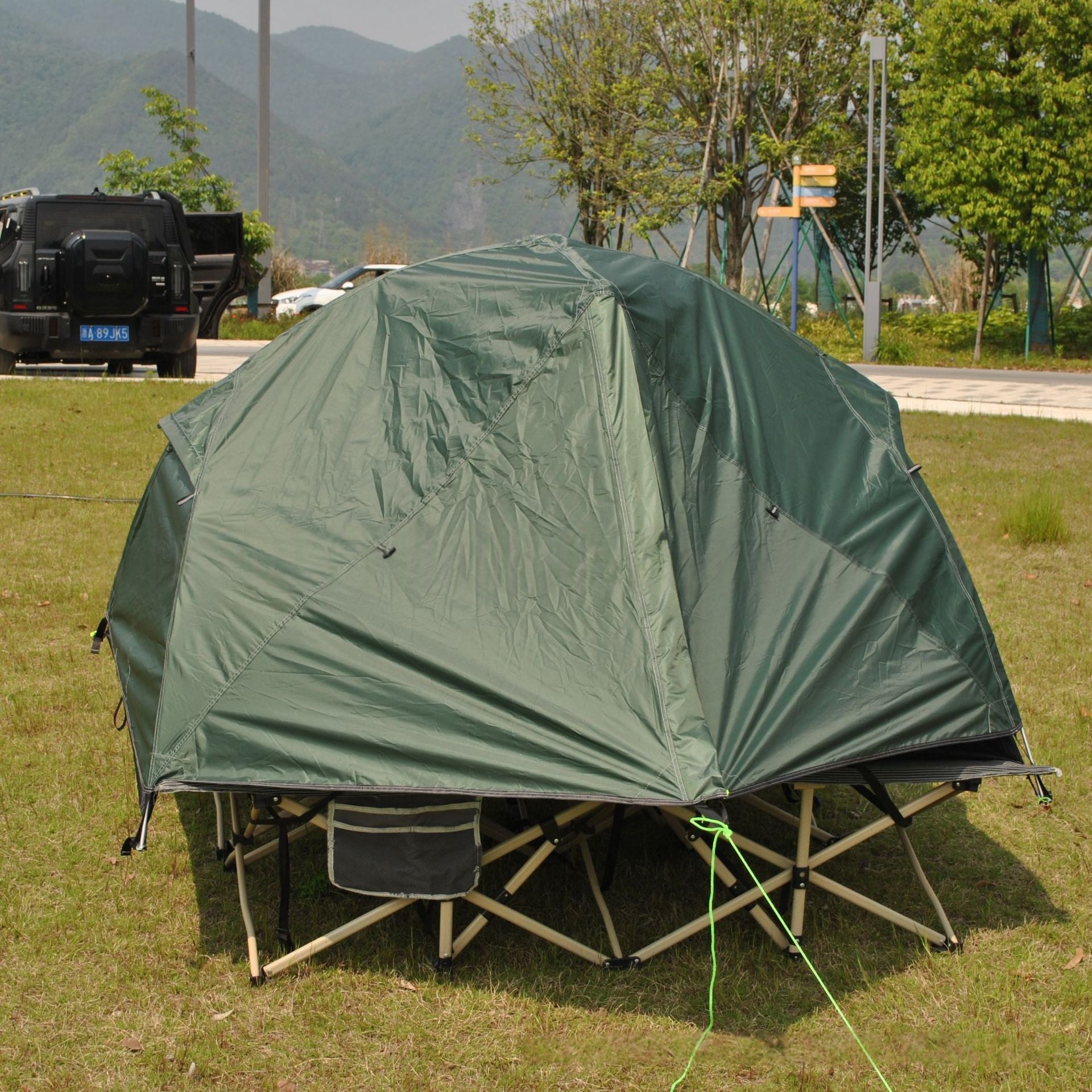 Folding Cot Tent Extension Outdoor Camping Tente double poids léger