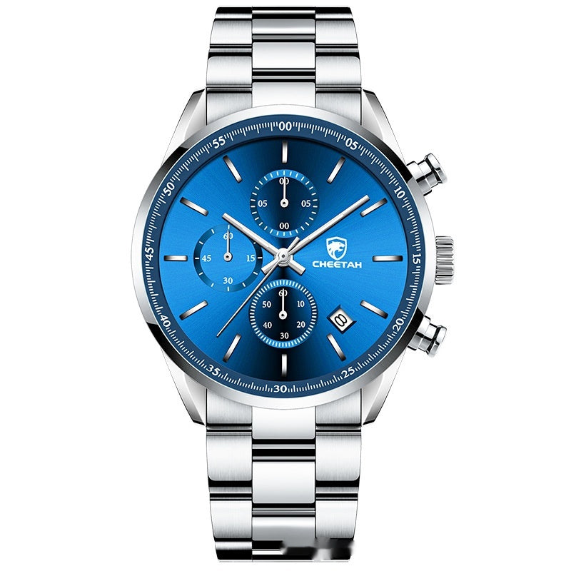 Montre Quartz multifonctionnelle pour hommes Business Leisure