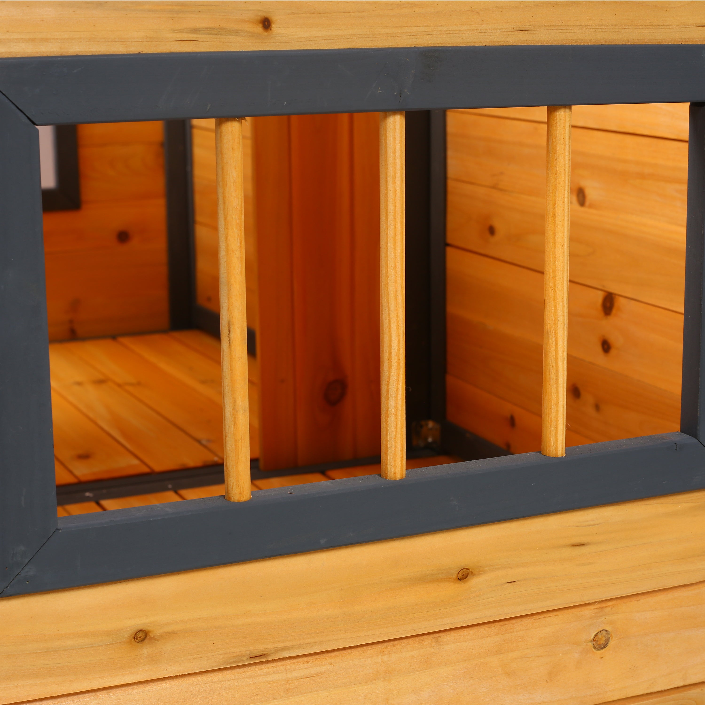 Grande maison de chien en bois extérieur Double XL Kennel de chien avec plancher élevé et porche
