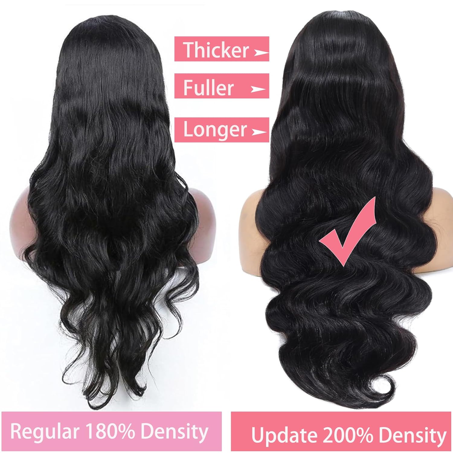 13x6 Perruque de cheveux humains en dentelle frontale