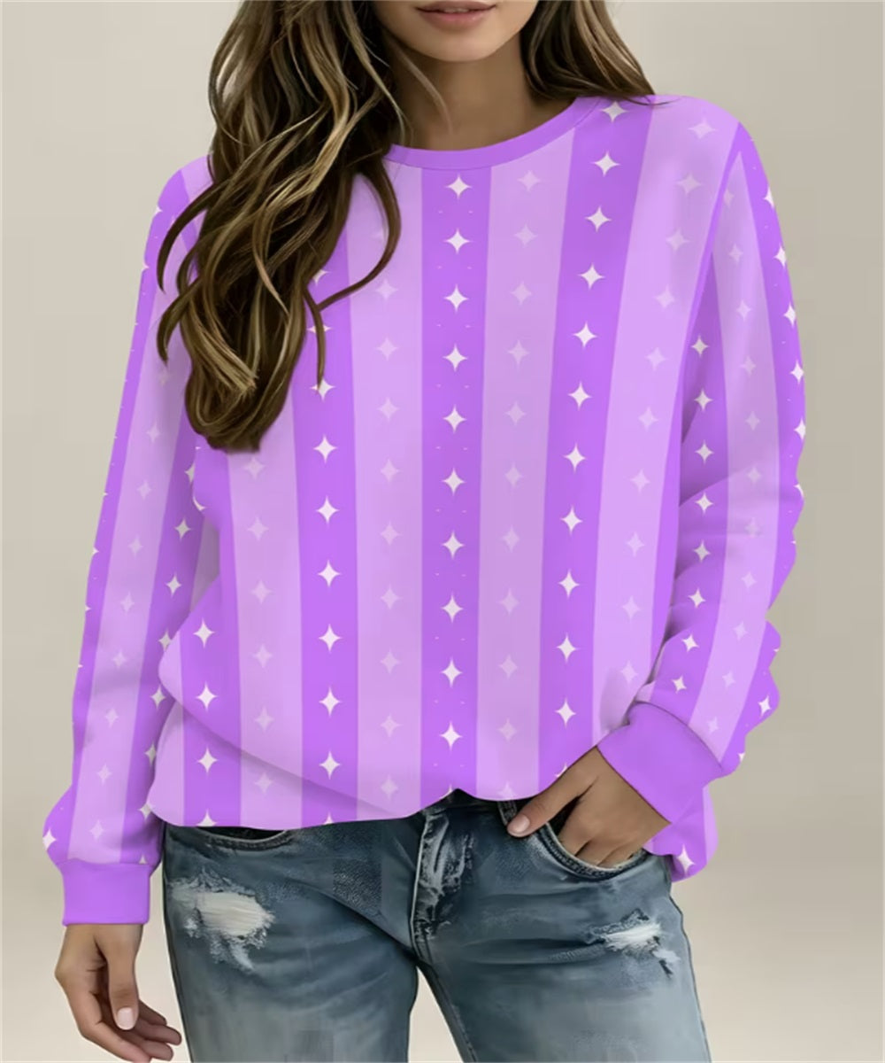 Sweat-shirt en col rond pour femme