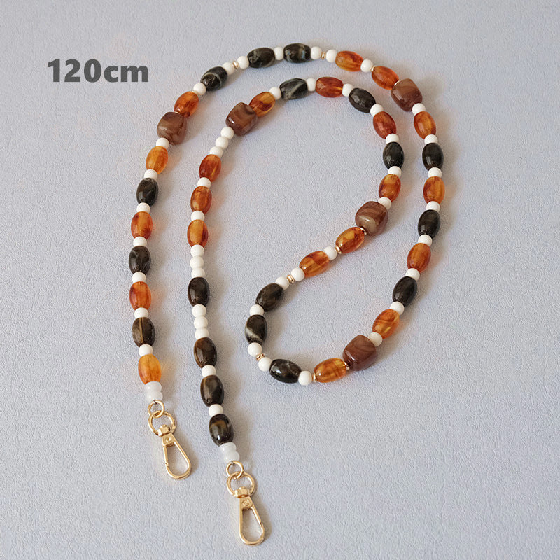 Accessoires de chaîne de perles colorés tout-match