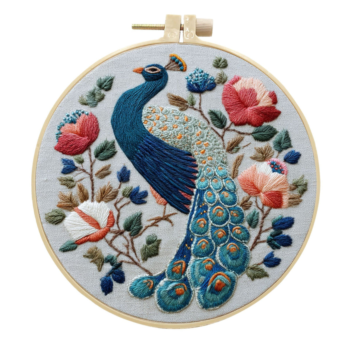 Broderie d'arrivée DIY Peacock Handmade Fabric Craft Kit