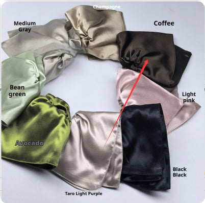 22mm Glossy Silk Square Hair Scarf