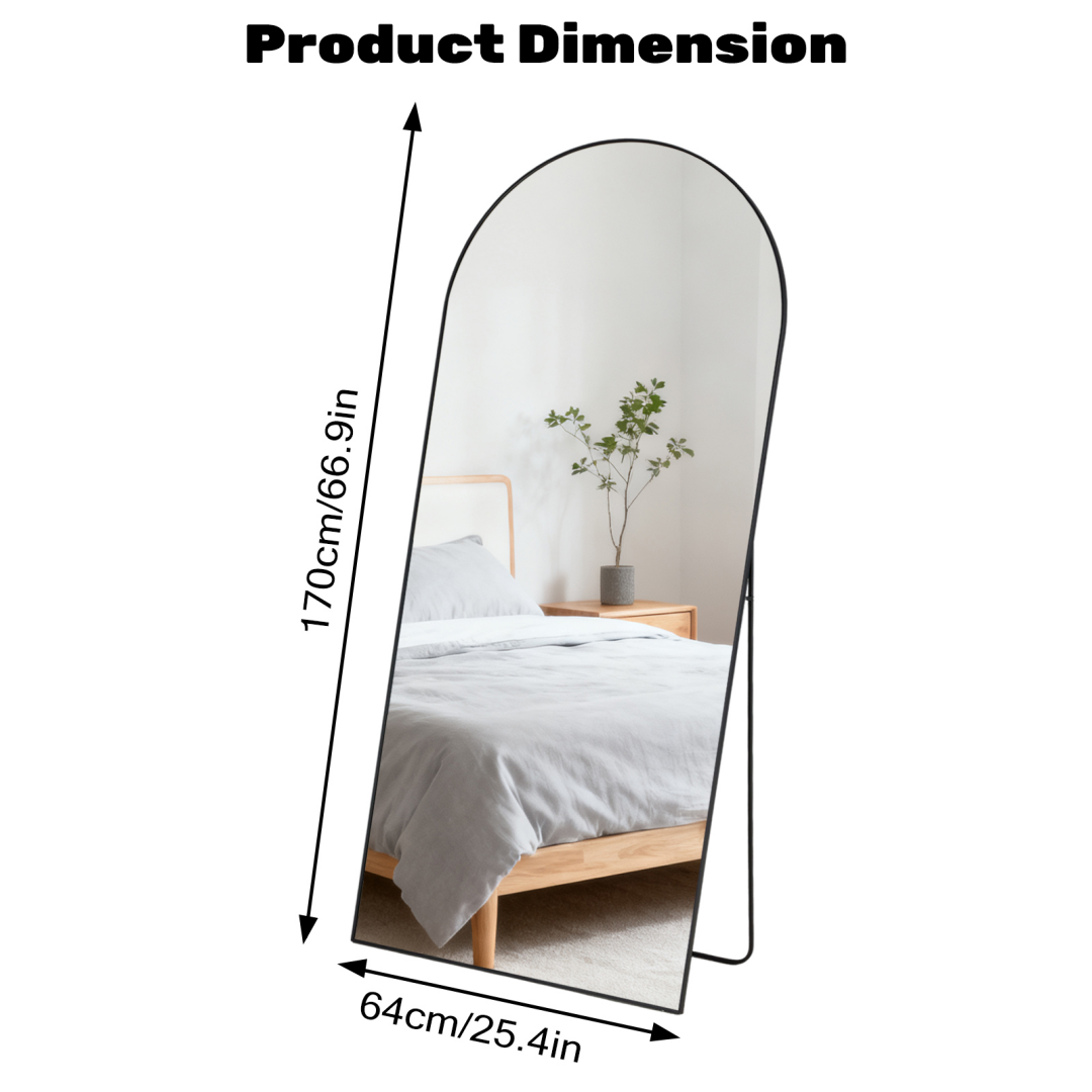 Rectangle Miroir pleine longueur