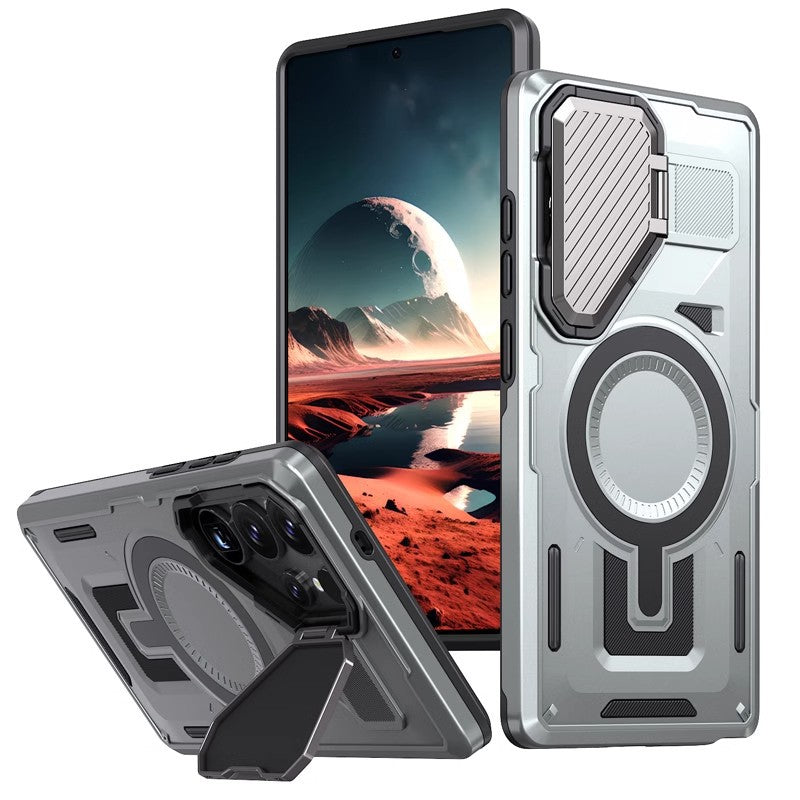 Bouclier boîtier de protection de téléphone objectif boîtier anneau magnétique