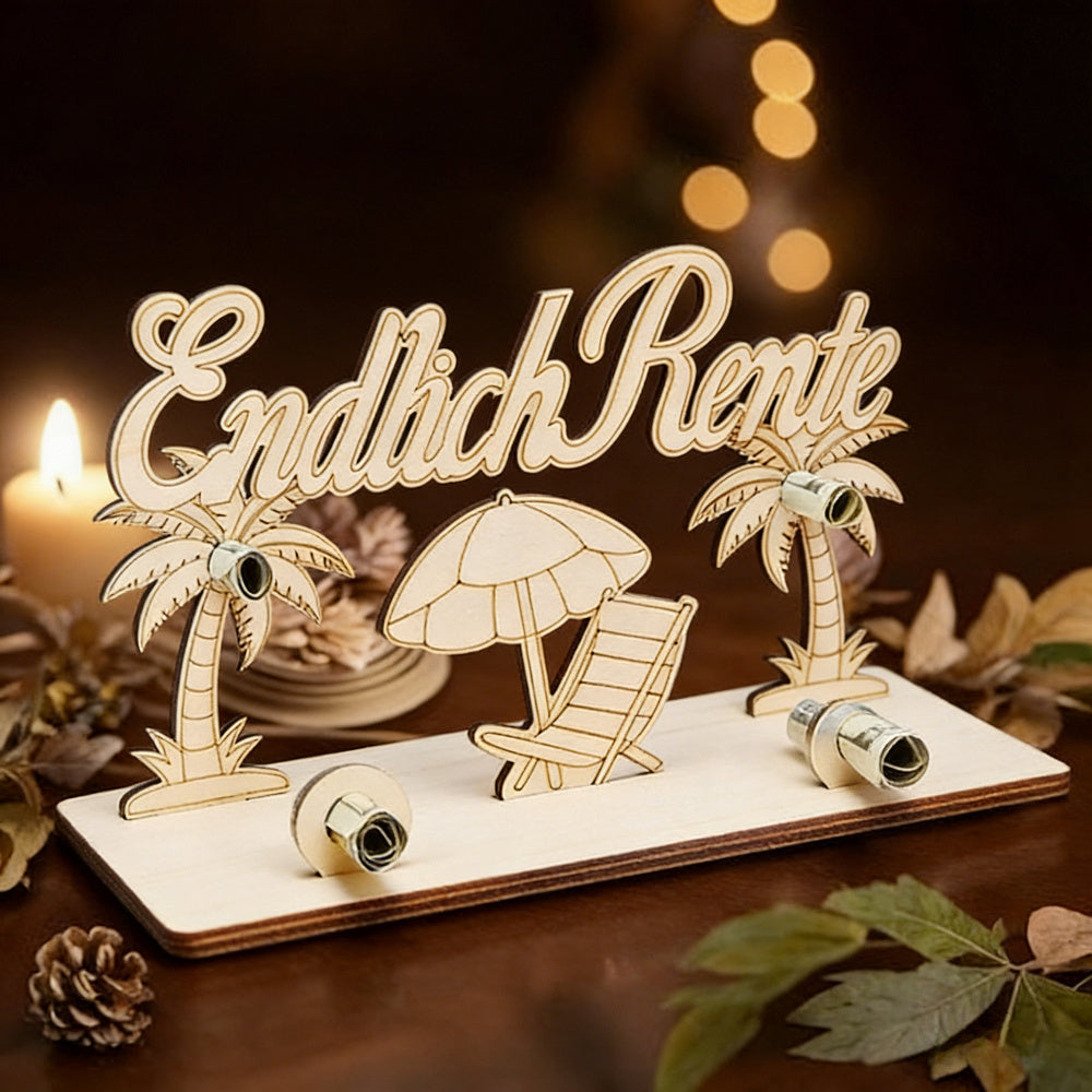 Décor bureau en bois pour les partis à la retraite – petit et élégant