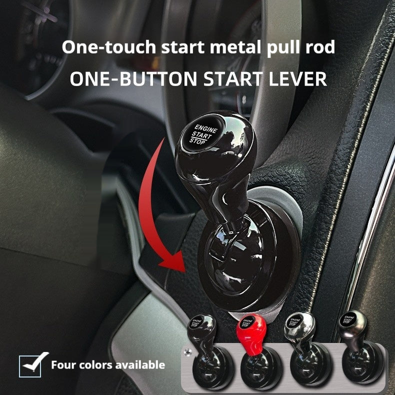 Bouton de départ de voiture tout-métal de style bille à une touche