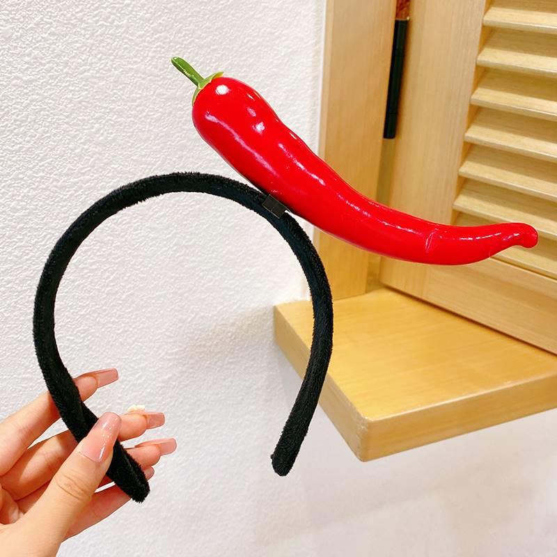 Grande coiffe de chapeau de légumes en caoutchouc radical pour prendre des photos