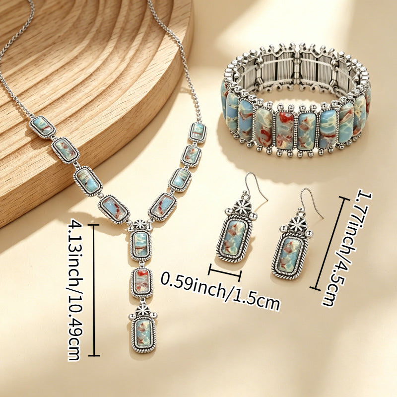 Collier pendentif de Bohemian et bracelet