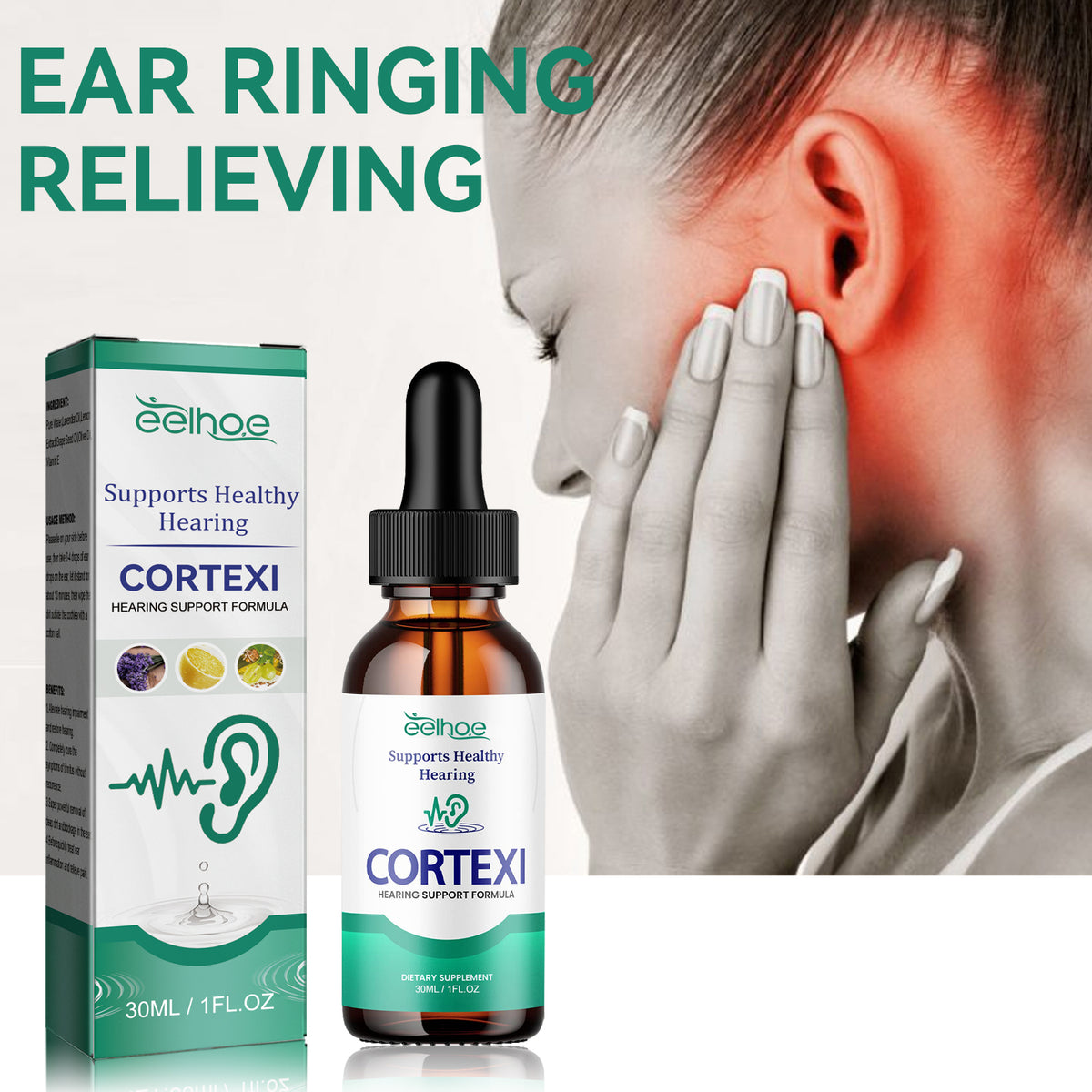 Apaisant les gouttes d'oreille 30ml par bouteille