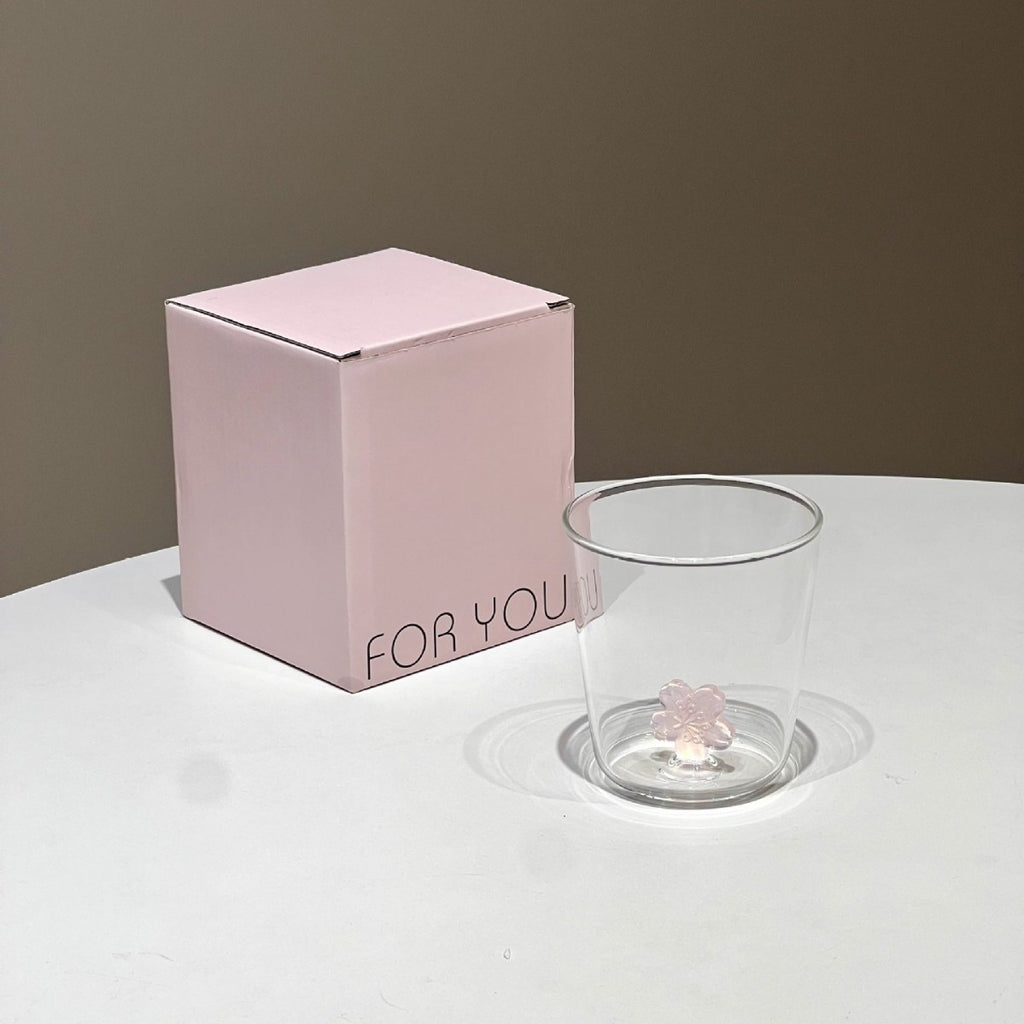 Coupe en verre à haute brosilicate avec poignée