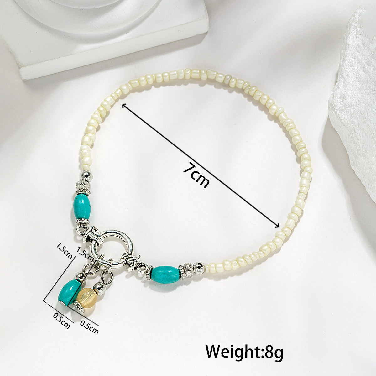 Casual Artistic Retro-style Single-strand Womens Anklet