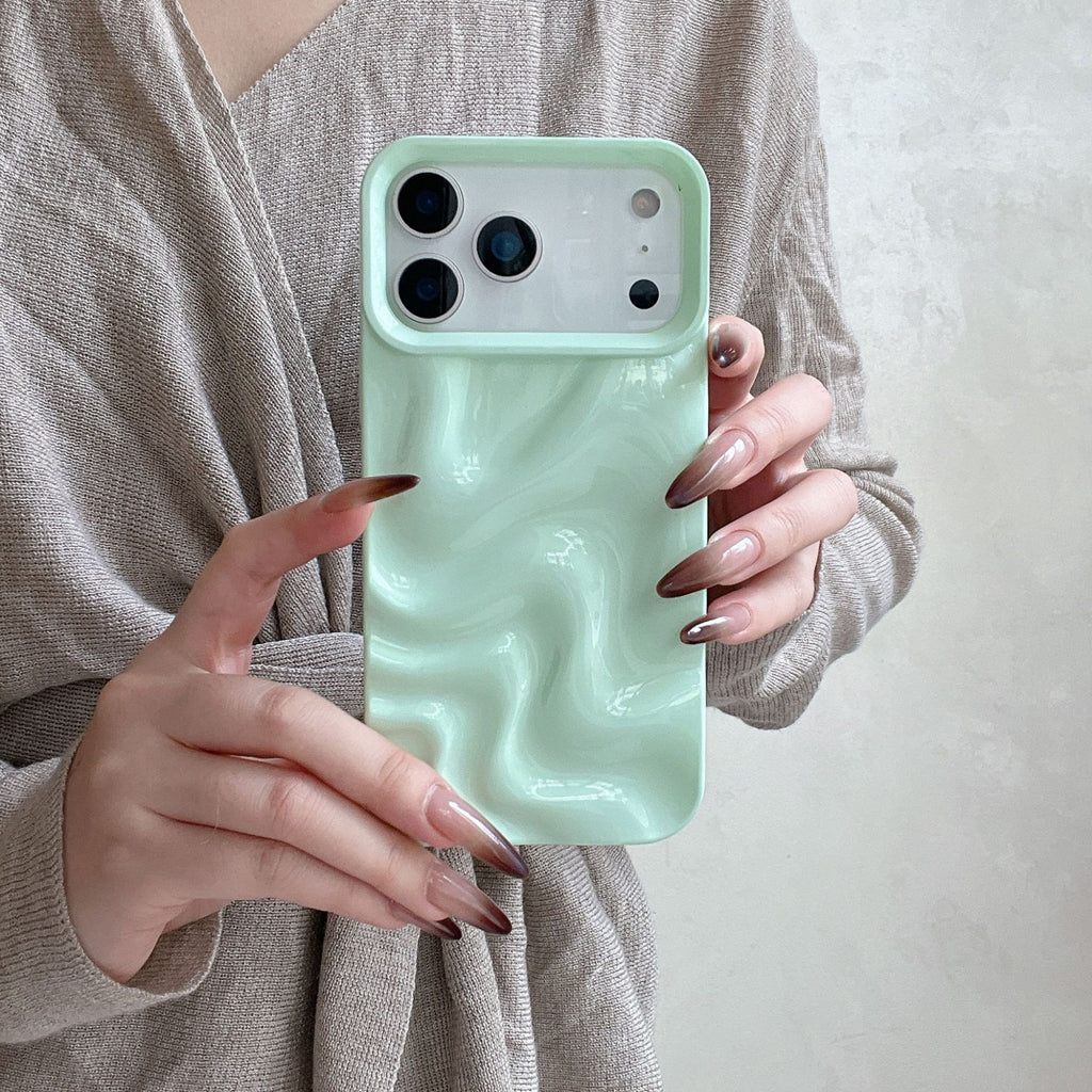 Style coréen Simple Ins en trois dimensions Ripple d'eau Soft Shell