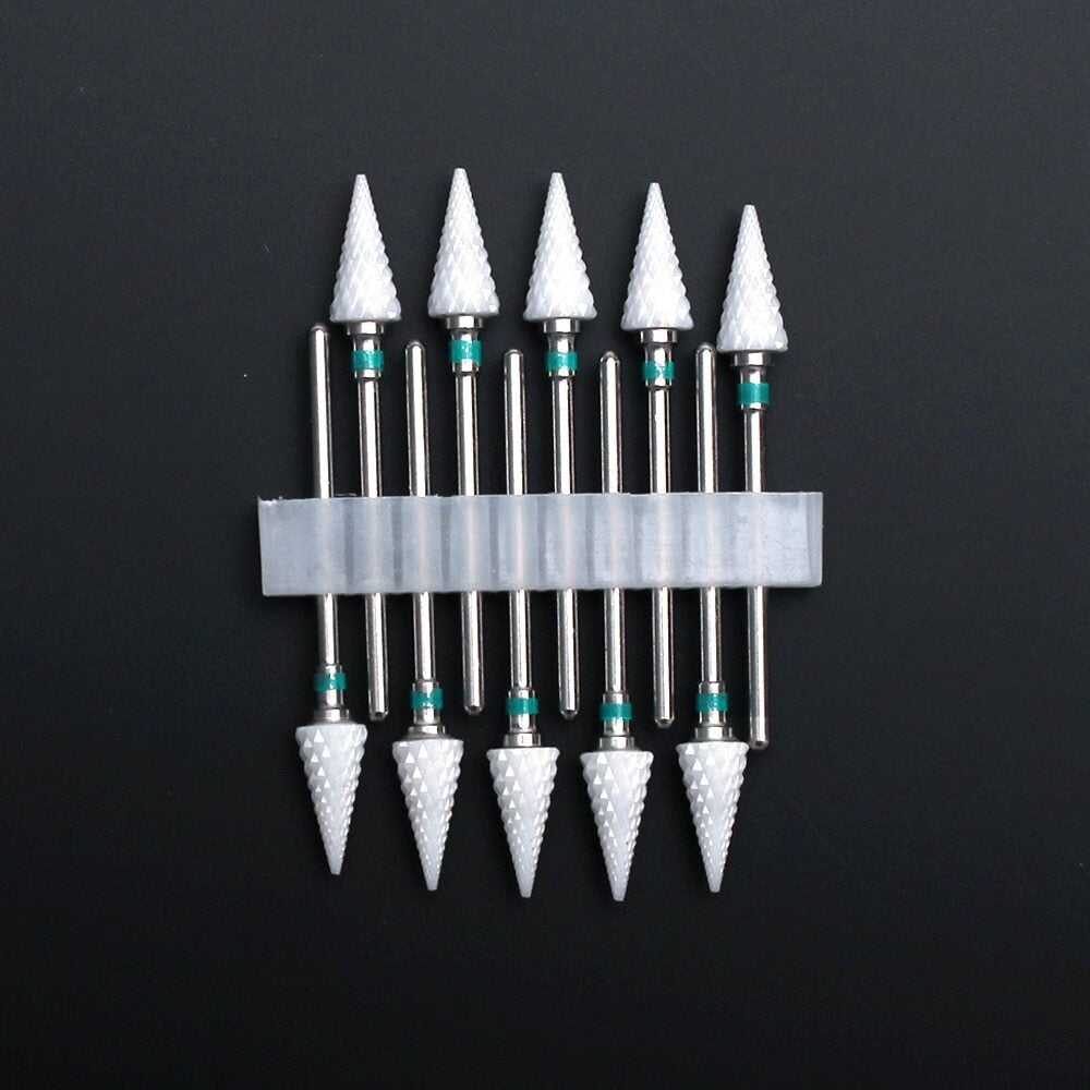 Ensemble d'outils de perceuse à ongles en céramique 10 pièces