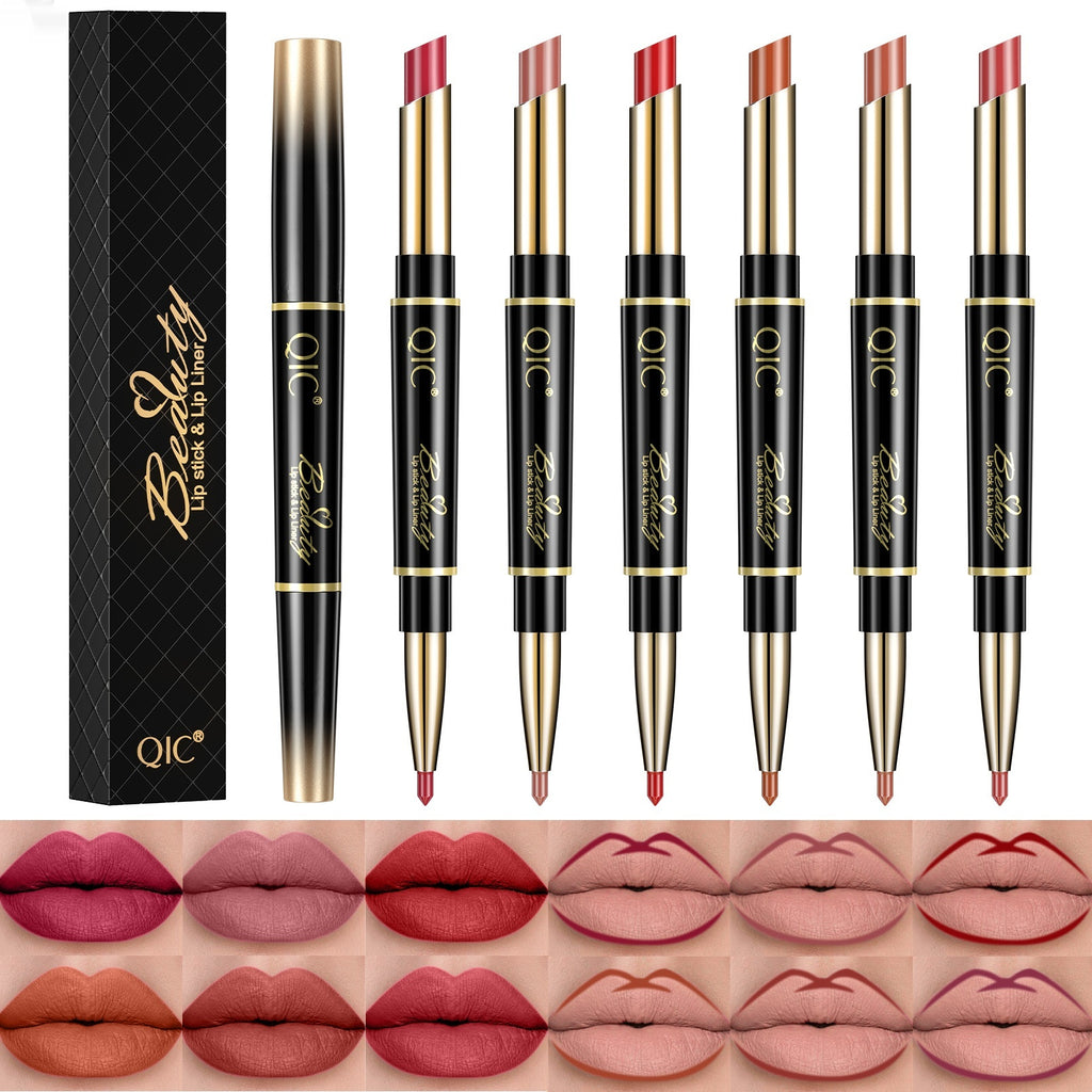 2-en-1 Stylo rouge à lèvres imperméable à l'eau