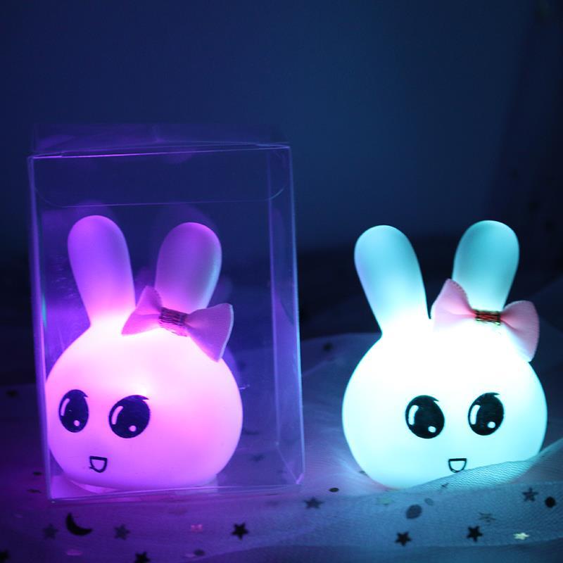 École primaire maternelle Tanabata cadeau mignon lapin lumière de nuit