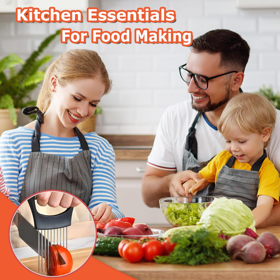 Multi-purpose stainless steel shackle lock and onion holder