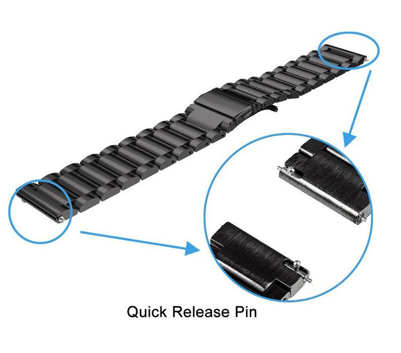 Montres en acier inoxydable Bracelet en métal à trois perles