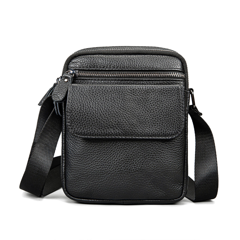 Sac en cuir véritable de première couche de vache pour hommes