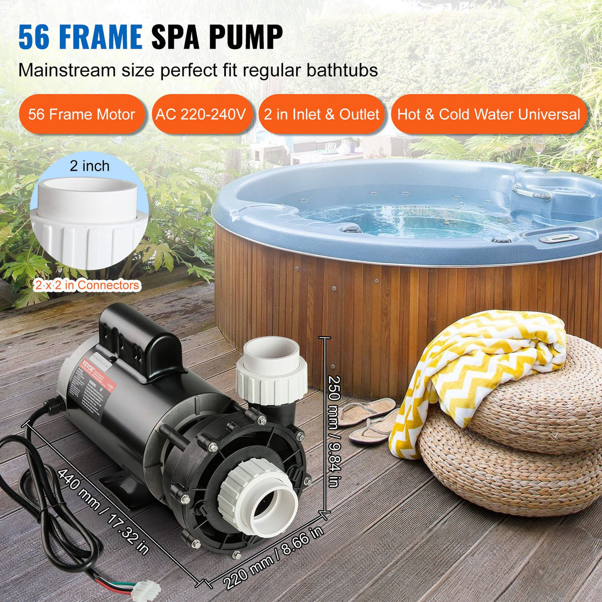 2 Pompe SPA de vitesse